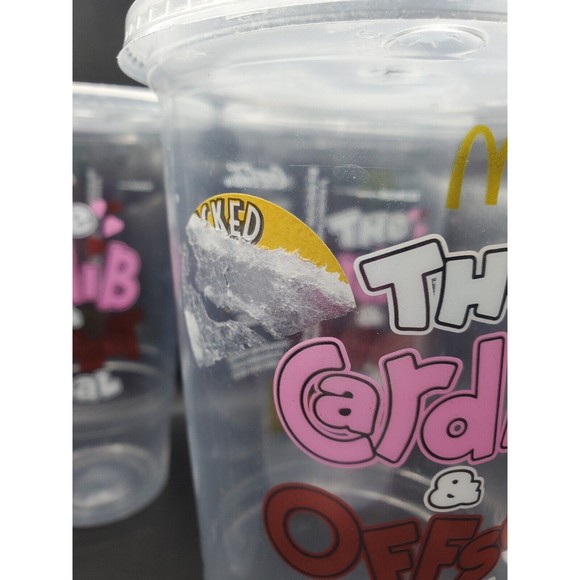 2023 McDonalds CARDI B & OFFSET Collectible Cup Size L With Cover Limited Editon - Picture 4 of 8